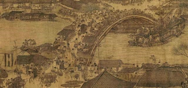 清明上河图|《清明上河图》放大100倍，发现一奇怪场景，树下的小伙在干嘛？