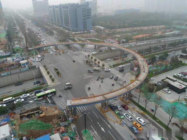 陕西都市快报 西安这里将新增一座环形天桥，还自带8部电梯