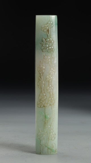 翡翠|清代：翡翠喜上眉梢镇纸