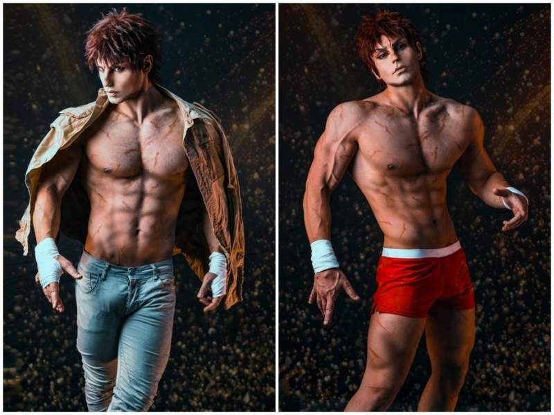 coser|意大利Coser神还原咒术回战、巫师3等众多角色，一身肌肉无可挑剔