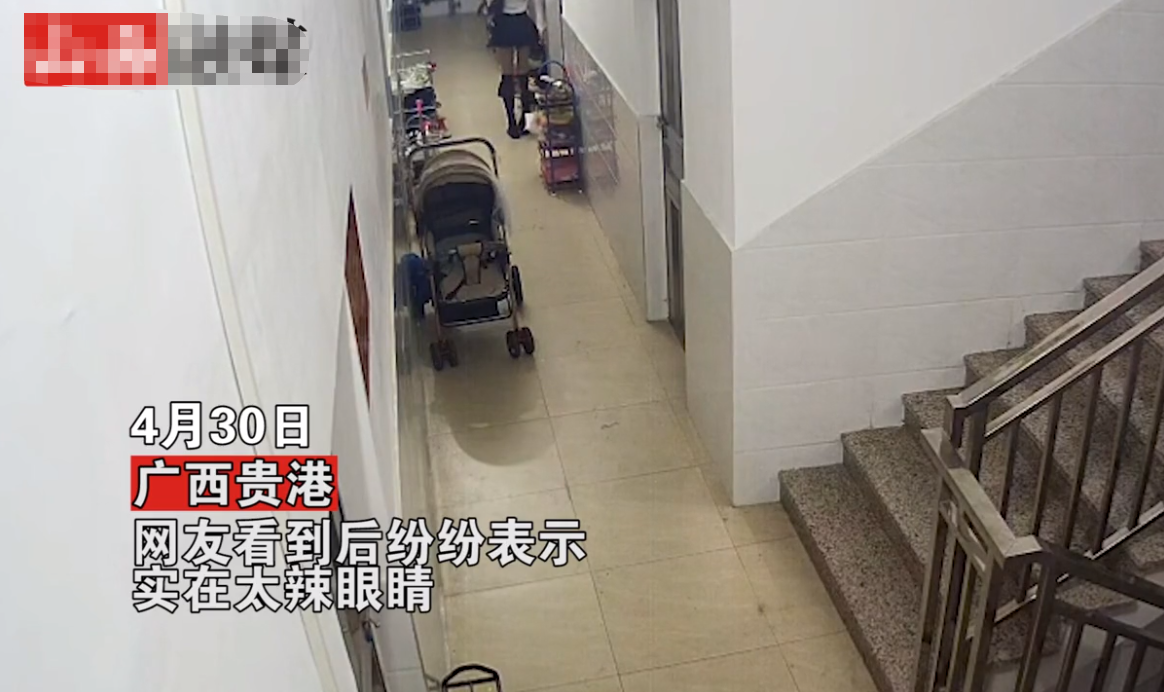 超前娱乐 广西“女装大佬”专偷高跟鞋，探头探脑抓起鞋就跑，现场画面曝光