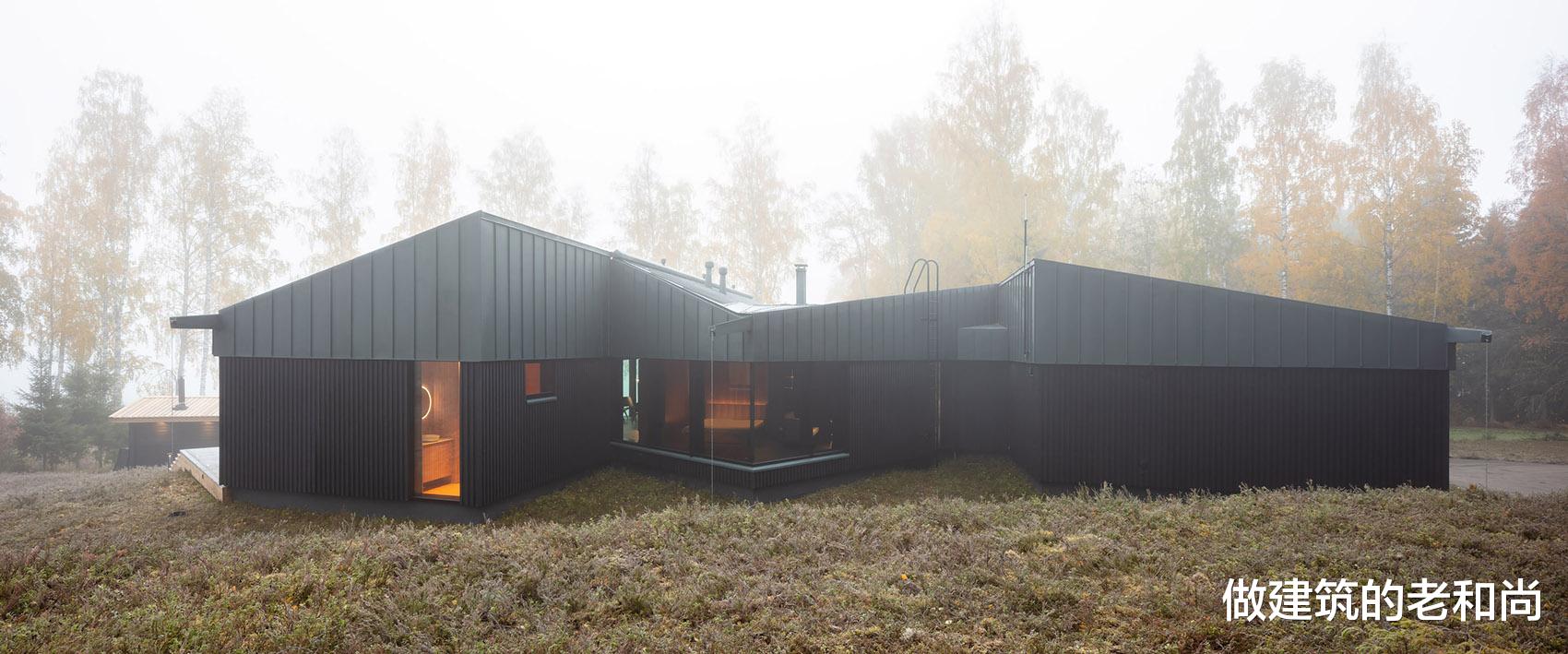 建筑设计|向湖而生的住宅:场地拥有的自然美景,少不了大落地玻璃窗