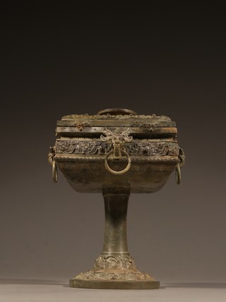 和田玉籽料|清乾隆 和田玉籽料扳指带盒一套