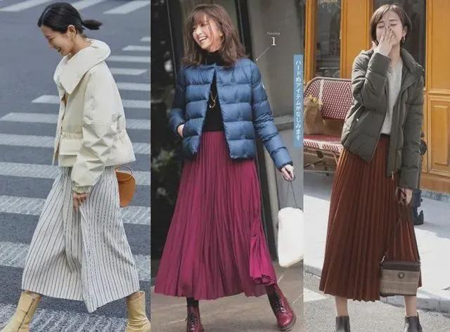 潮流搭配菌 真正优雅精致的女人，羽绒服少配打底裤，时髦保暖又高级