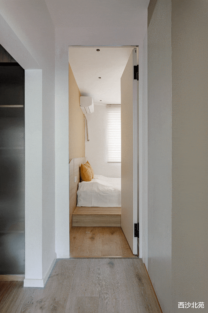 |适的MUJI风,以简约为主,45㎡的小屋满满的智慧