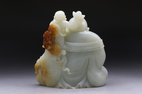 弥勒佛|舊藏:和田玉籽料“弥勒佛”摆件