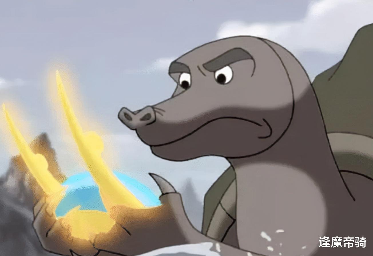 小鯉魚歷險記|《小鯉魚歷險記》里賴皮蛇跟老巨鰲爭奪龍角，三頭鳳為何不幫忙？