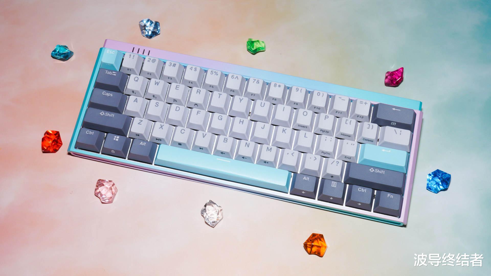 4G|就要更色一點！杜伽K330W冰淇淋 三模機械鍵盤