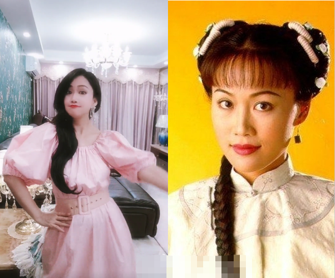 梁小冰|最美“阿珂”梁小冰近照曝光！戴大耳环身材圆润，皮肤光滑似少女