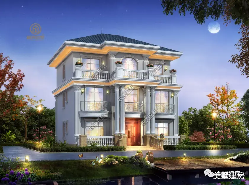 |三层巴洛克风格别墅，浪漫华贵，外观华丽户型实用！