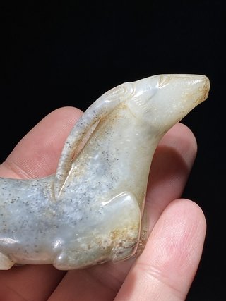 和田玉籽料|明 和田玉籽料 玉鹿