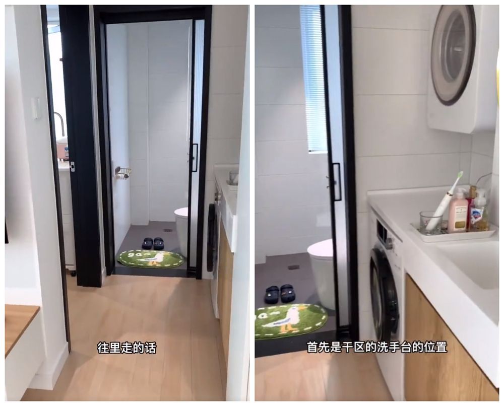 上海夫妻俩的37㎡一居室,蜗居虽小五脏俱全,网友:太牛了