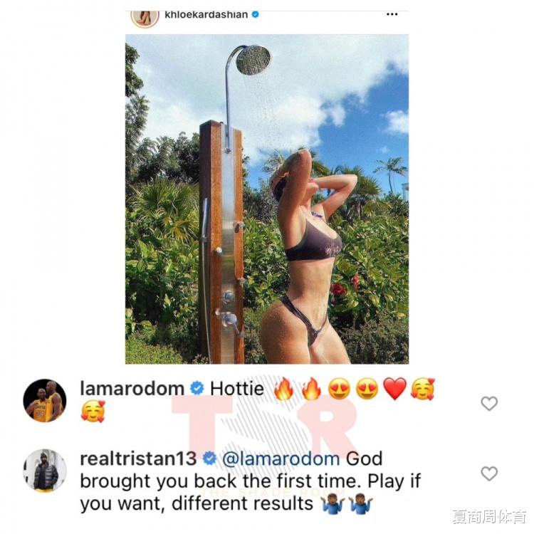 奥多姆|奥多姆点赞科勒卡戴珊性感照！TT警告：上帝不会救你第二次！