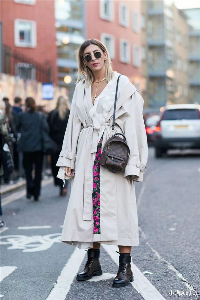 小喵聊时尚|不好，我又被“奶奶白”风衣吸引了，配裤子连气质都变高级，好美