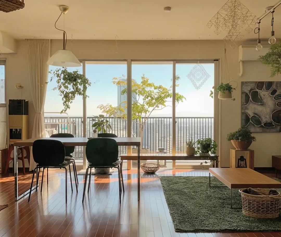 85㎡小户型新房案例，全屋用绿植点缀，清新又自然！