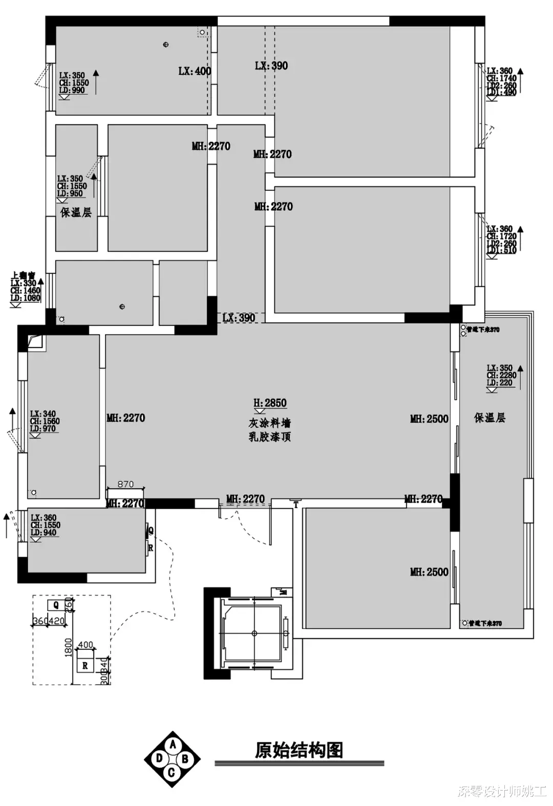 这是我见过最静谧的四居室,160㎡的蓝白灰,每一个空间都非常漂亮