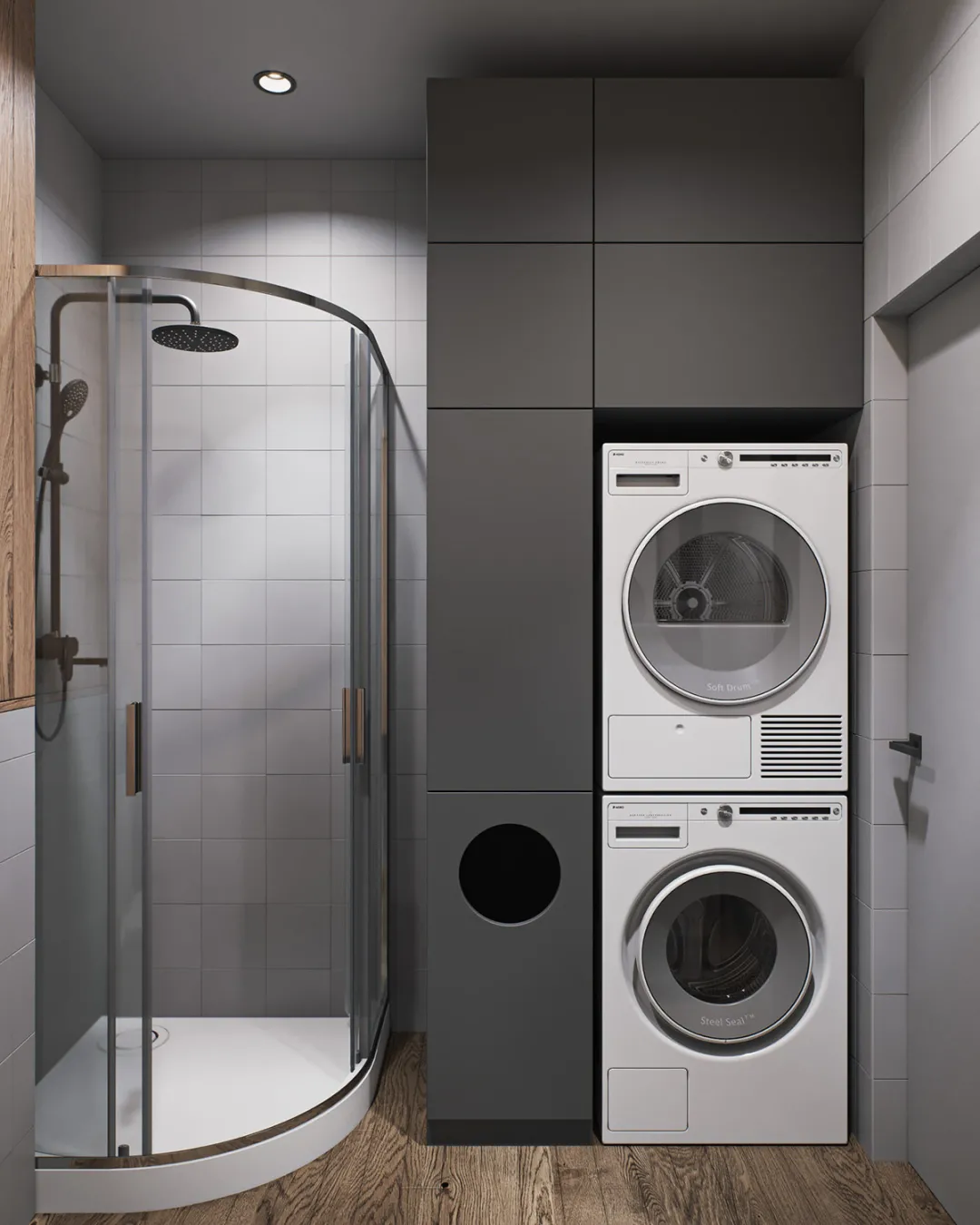 97㎡两居室堪比200㎡，这个高级灰的家，到底能有多酷？