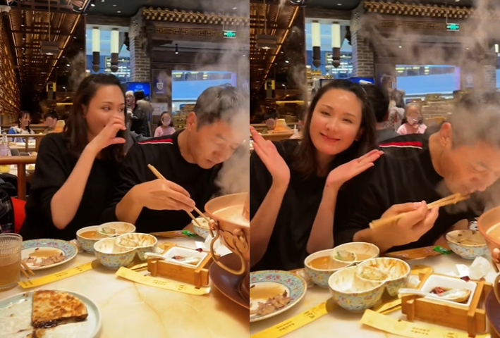 程莉莎|程莉莎获老公霸道亲吻！侧身躲避一脸娇羞，手上鸽子蛋钻戒太耀眼