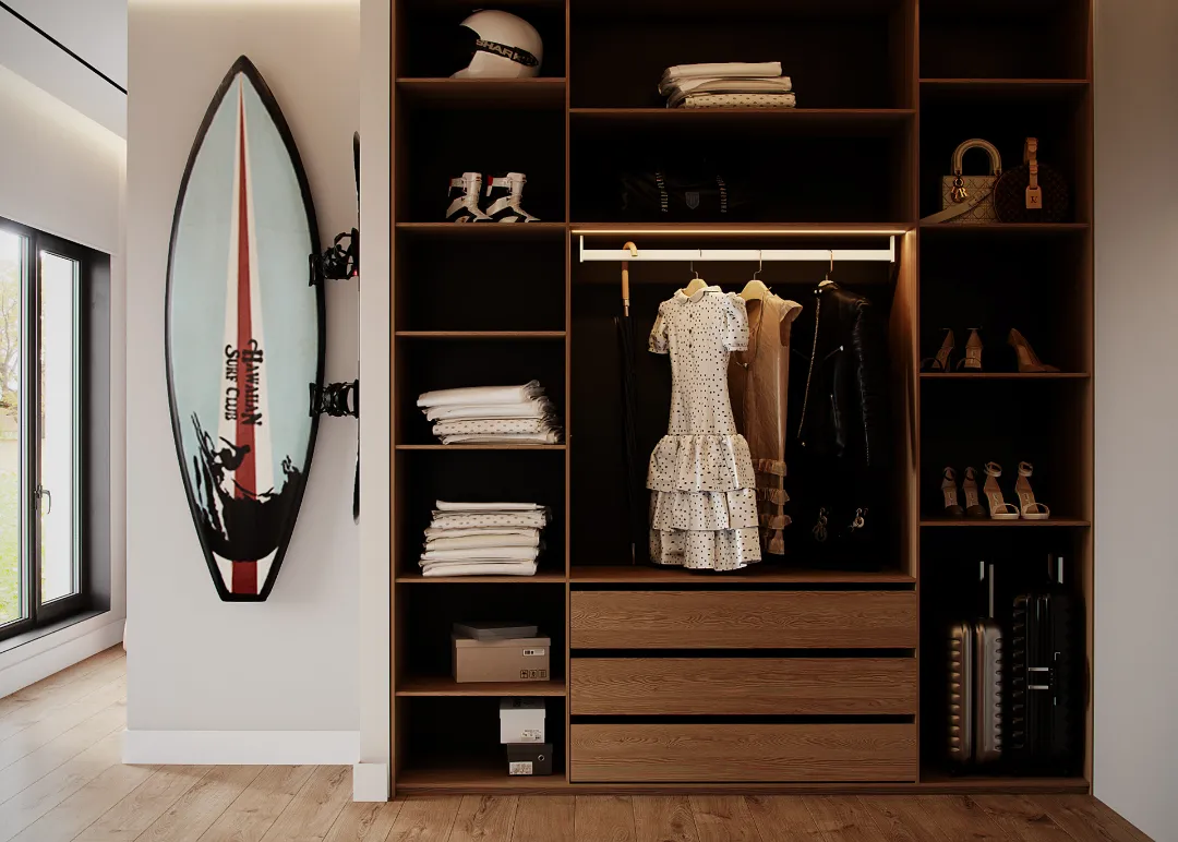 他把原木与艺术代入空间,打造干净又不失温度的家!