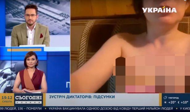 烏克蘭新聞直播連線俄羅斯，突發意外不明身份女子春光大露-圖3