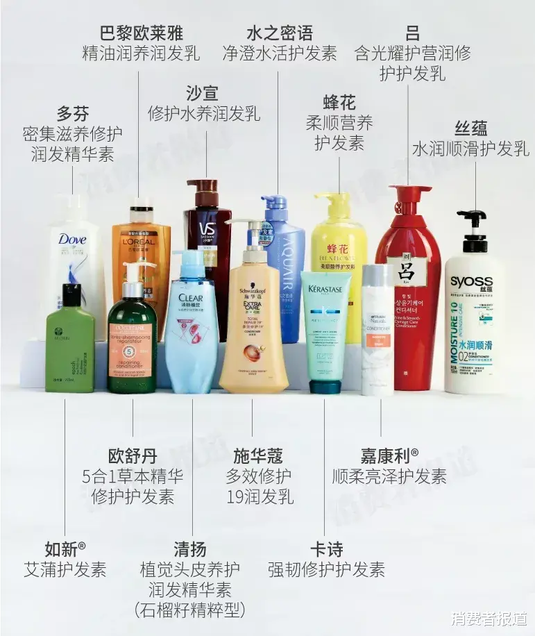 宋慧乔 13款护发素试用评价：卡诗抗毛躁效果好；丝蕴、嘉康利柔顺一般