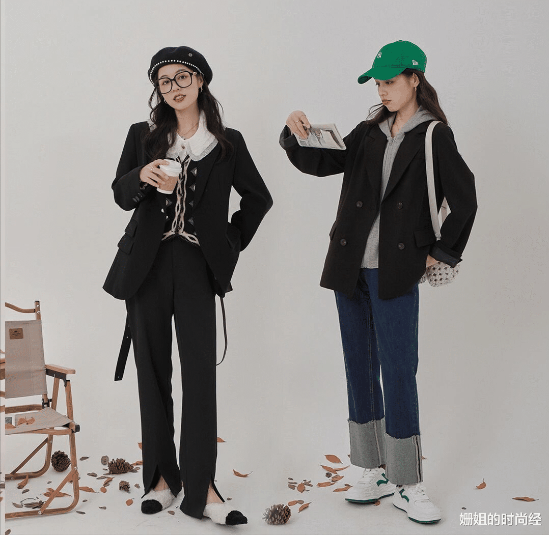 姗姐的时尚经|“打工人”可照搬的西装穿搭，一件西装多种搭配，实用又时尚