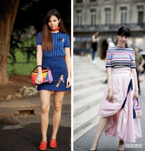 小陈聊搭配|女人无论什么年纪,穿“薄针织衫+半裙”都温柔到骨子里,超优雅