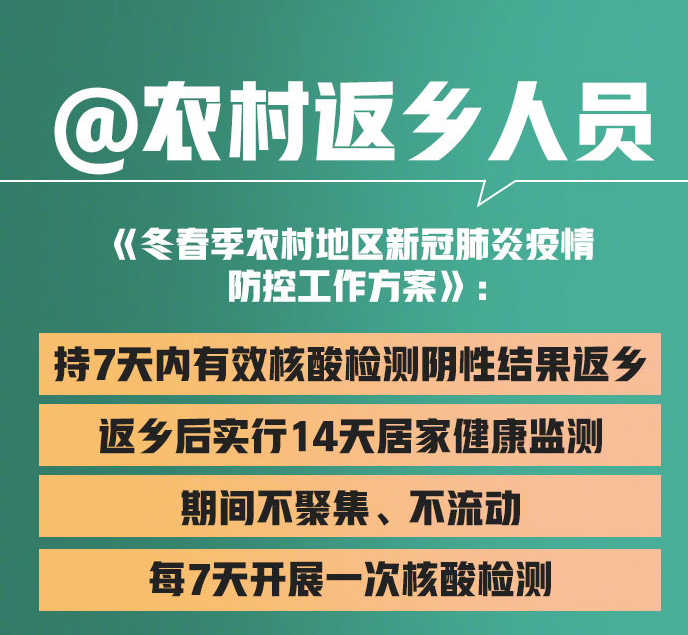 小龙虾2022 转发周知！春节返乡需核酸检测，哪些返乡人员、返乡时间解释说明