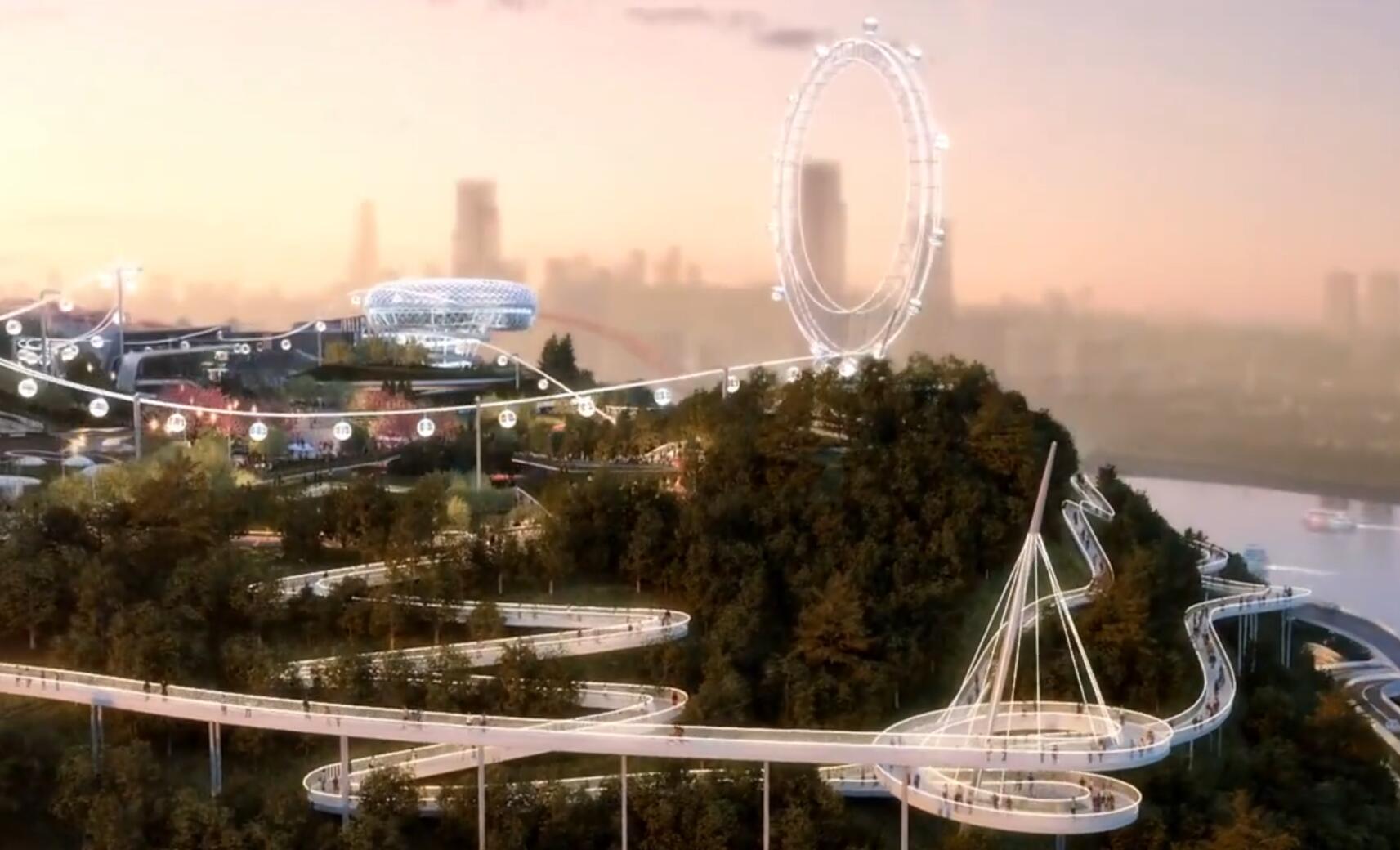 重庆游品 重庆游乐园王者归来：赛博朋克城市与自然生态结合，助力南岸发展