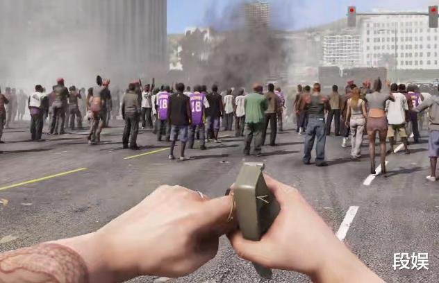 用《GTA5》模擬國外抗議現場實況，丟瞭顆手雷進去會怎樣？-圖2
