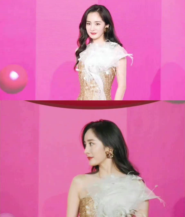 徐璐|杨幂穿开衩裙造型曝光！路人视角被指仪态不佳？生图皮肤白到反光