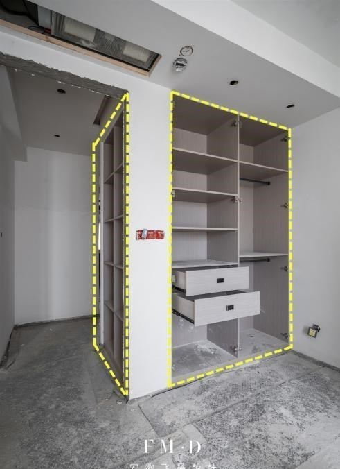 一柜多用,不动声色地把卧室藏起来,将卫生间隔开,收纳也翻一番