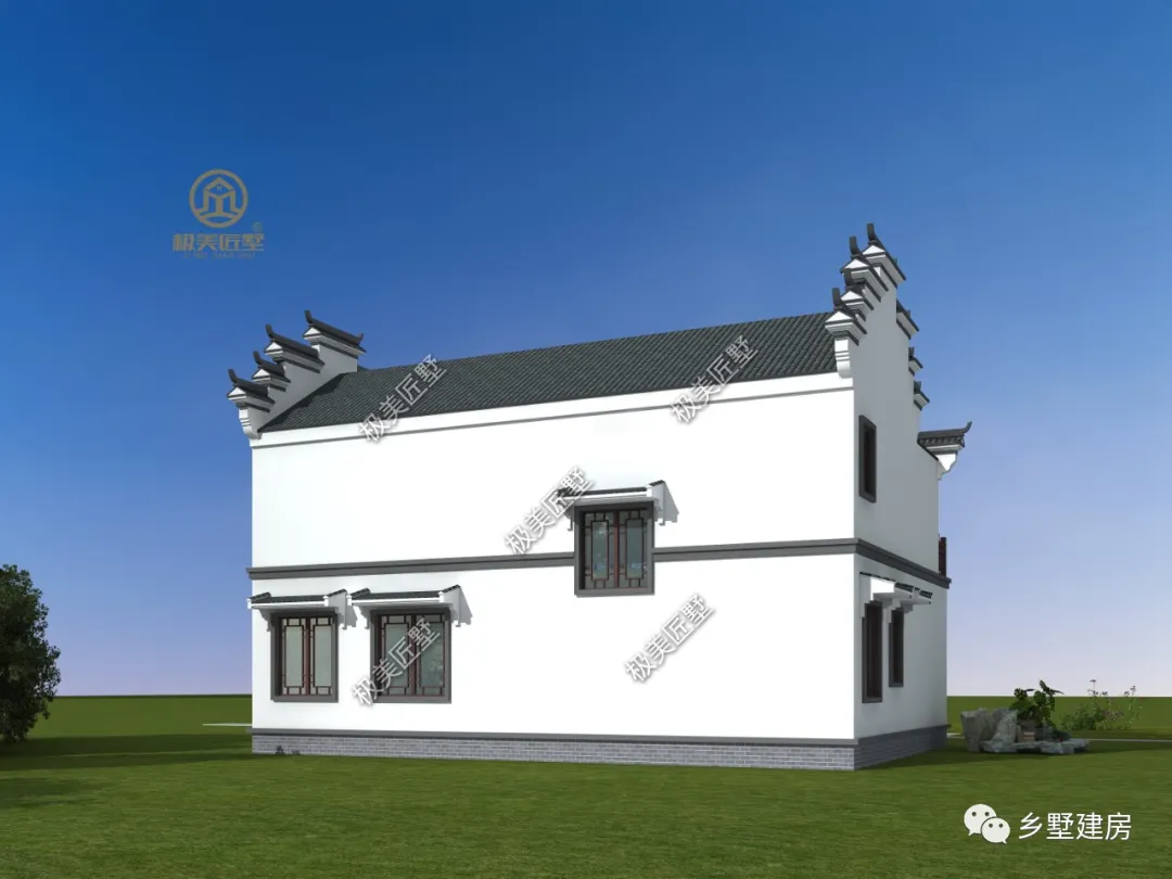 古色古香徽派别墅设计，造价经济，喜欢快快收藏