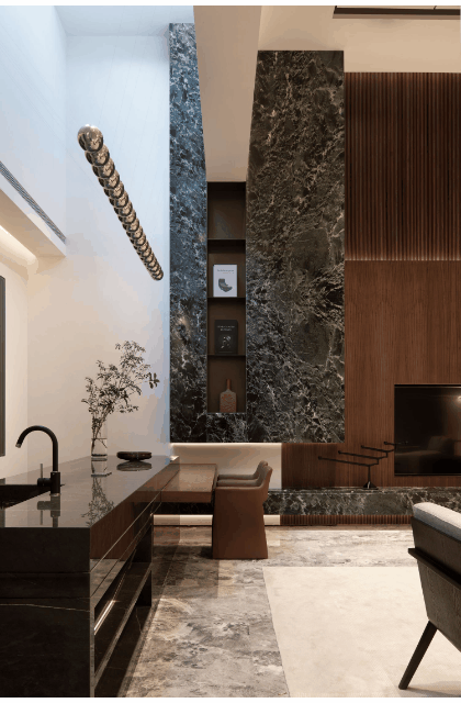 设计师|280㎡后现代混搭风别墅设计，这样的大宅住得才爽