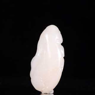 雕刻|和田玉 巧色 扁条 手镯