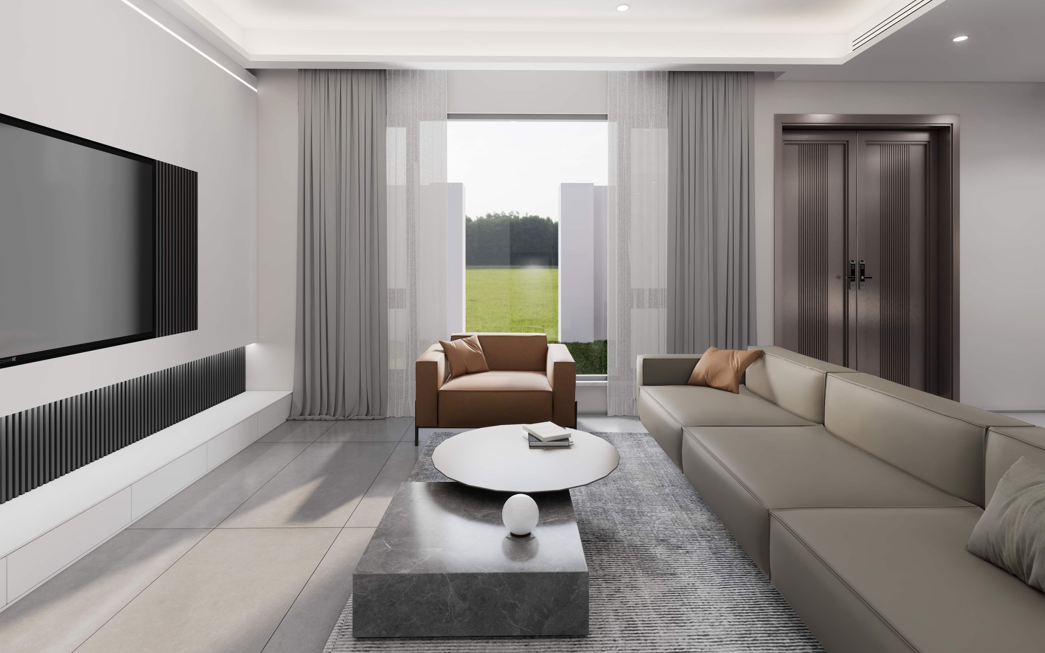 印集设计|「印集设计」国盛园墅360㎡现代极简风格案例