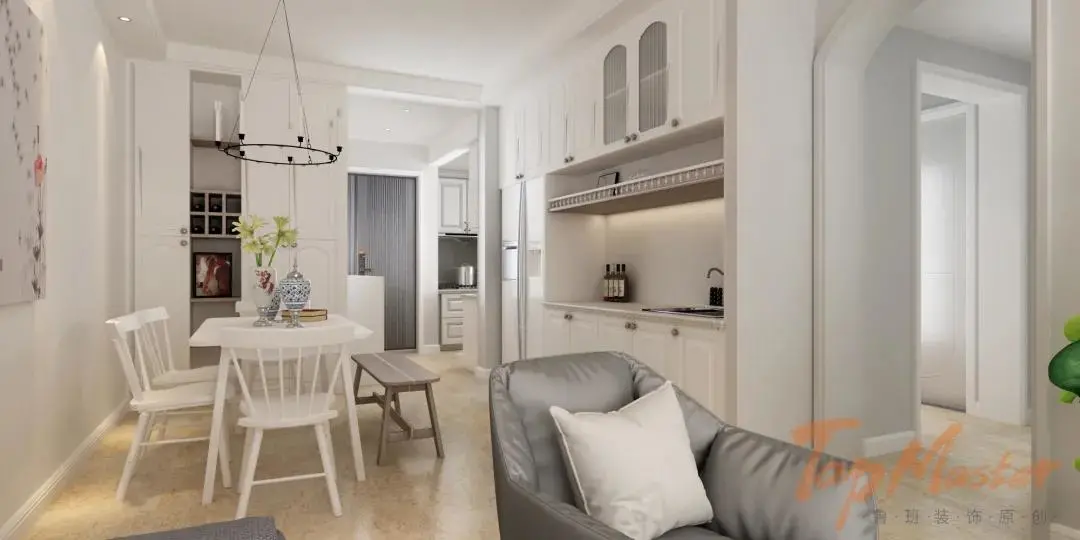 【鲁班装饰】吾悦首府120㎡北欧田园风格,冬春无异色,朝暮有清风。