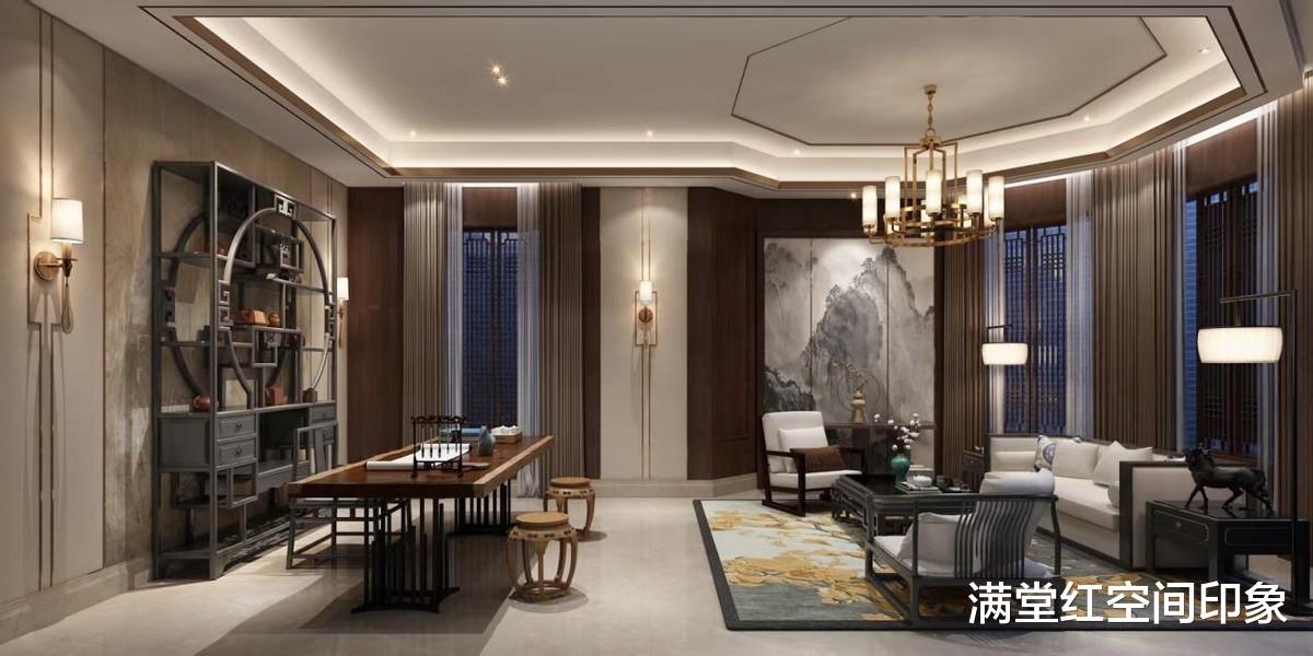|现代中式豪宅装修，品味东方典雅，传达中式韵味意境之美