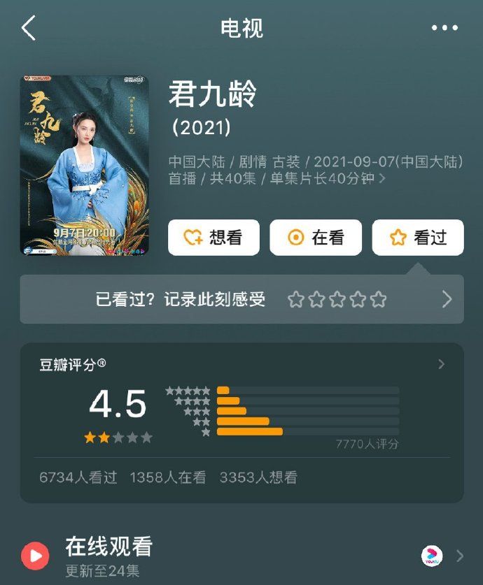 君九龄|7部评分连5都没有的烂剧, 《君九龄》4.5分, 最后一部“差到极点”