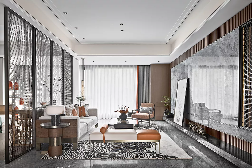 |115㎡新中式|翰墨飘香，东方雅居