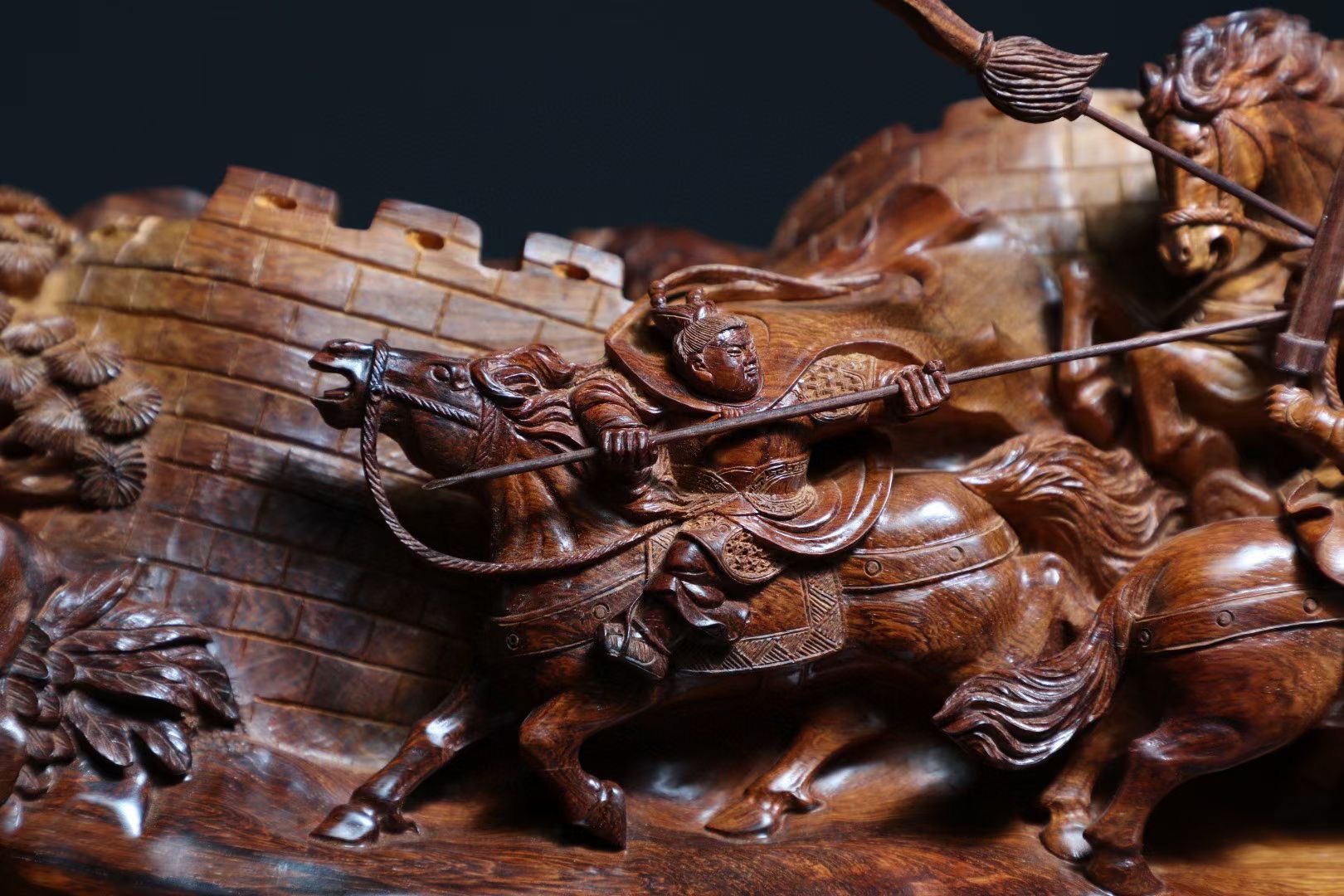 翡翠|黄花梨 | 三英战吕布