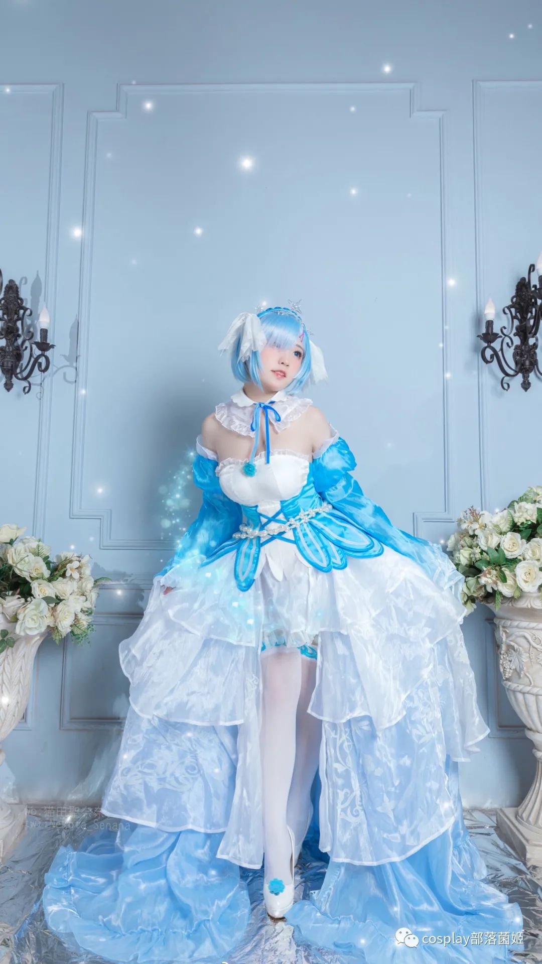 索隆|cos：蕾姆水晶礼服cos正片@貓田聖奈奈，昴是很有勇气的人