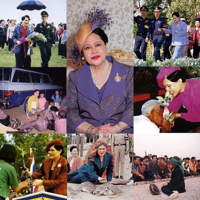 全球时尚风行|泰王孝顺!大清早发照庆祝诗丽吉太后89岁生日,整容过度脸垮了