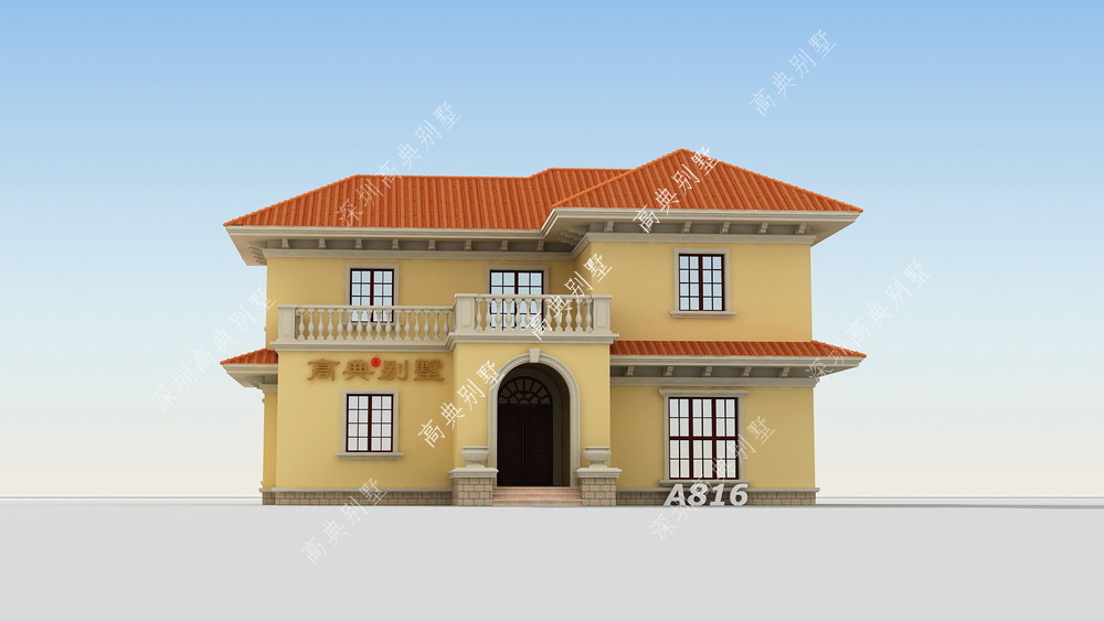 |农村二层自建房，带大阳台，简约又不失雅致，几十万就能建造