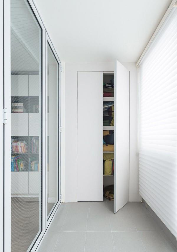 客厅不装沙发+电视,沙发墙改成柜子,103㎡装修不走寻常路!