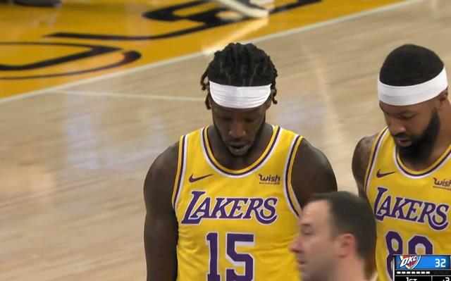 雷霆队|净负14分！湖人进攻哑火，老詹4中1手感不佳，雷霆小将单节轰11分