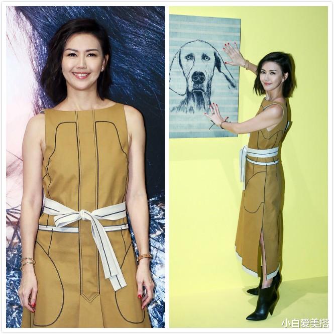 小白爱美搭|40多岁的孙燕姿还是这么精致，无袖裙穿在身上，好身材让人羡慕