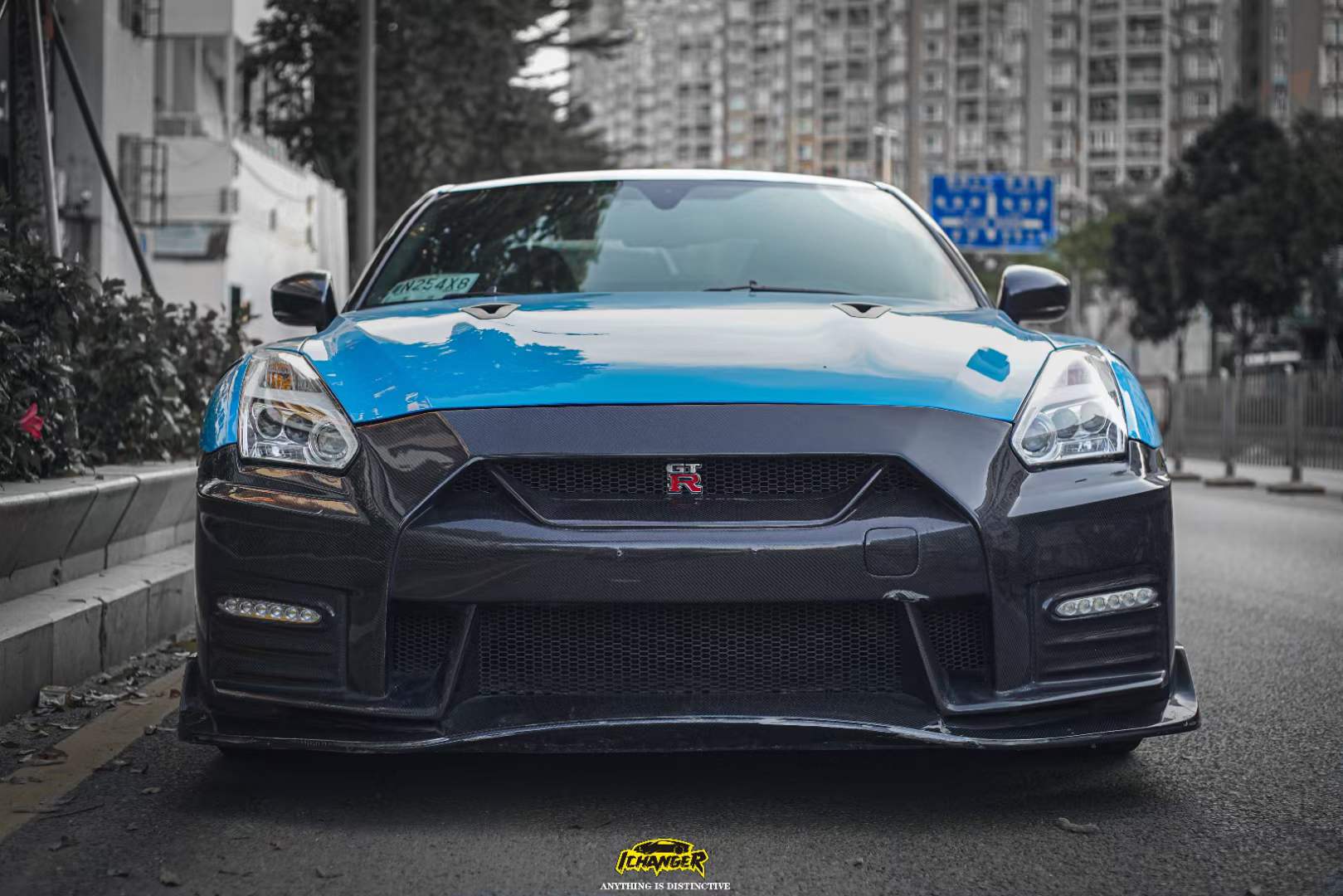 日产GT-R|Ichanger(ICR)改变者GTR(东瀛战神)天空蓝,狂野中带一丝温柔