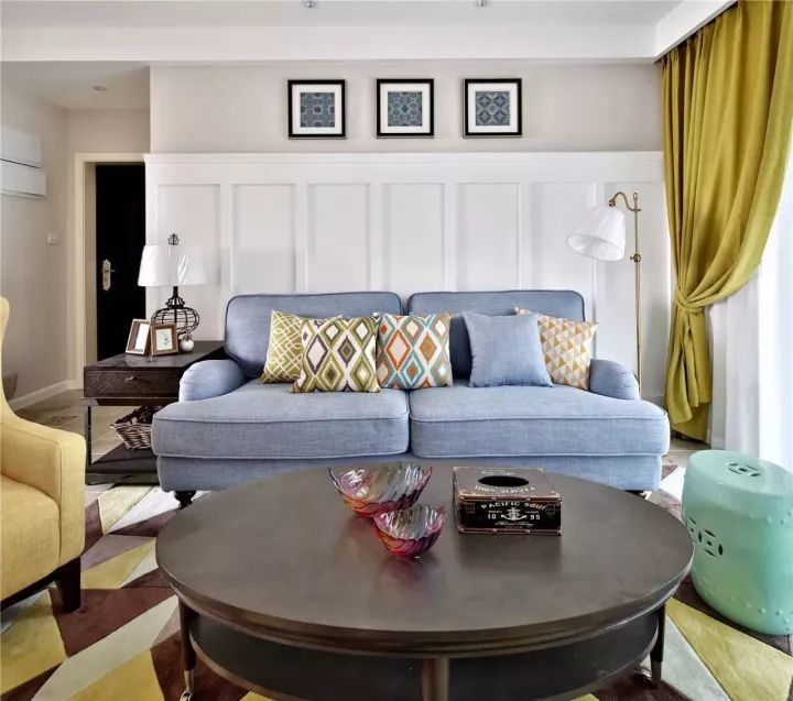 装修设计指南|110㎡美式两居，简约温馨的设计，清新淡雅！