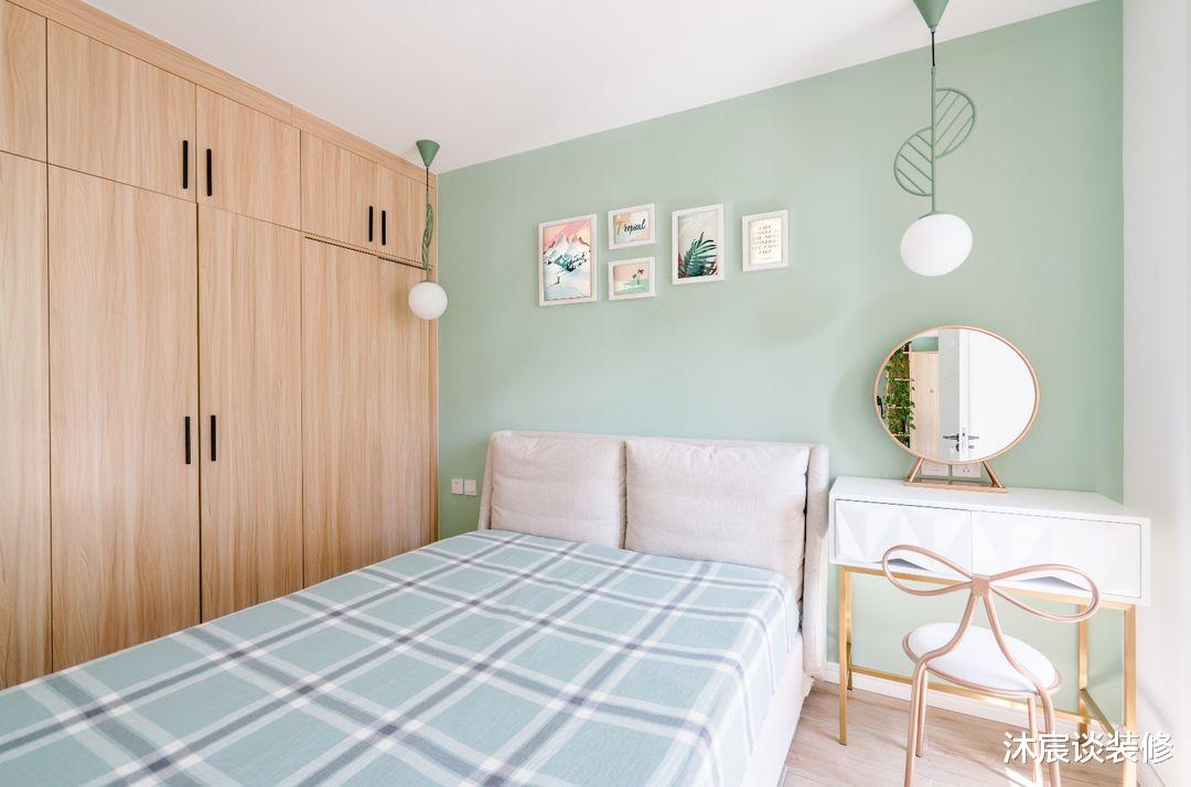 榻榻米|50㎡的婚房，虽然是小了点，但到处清新大方，藏不住的甜蜜与幸福